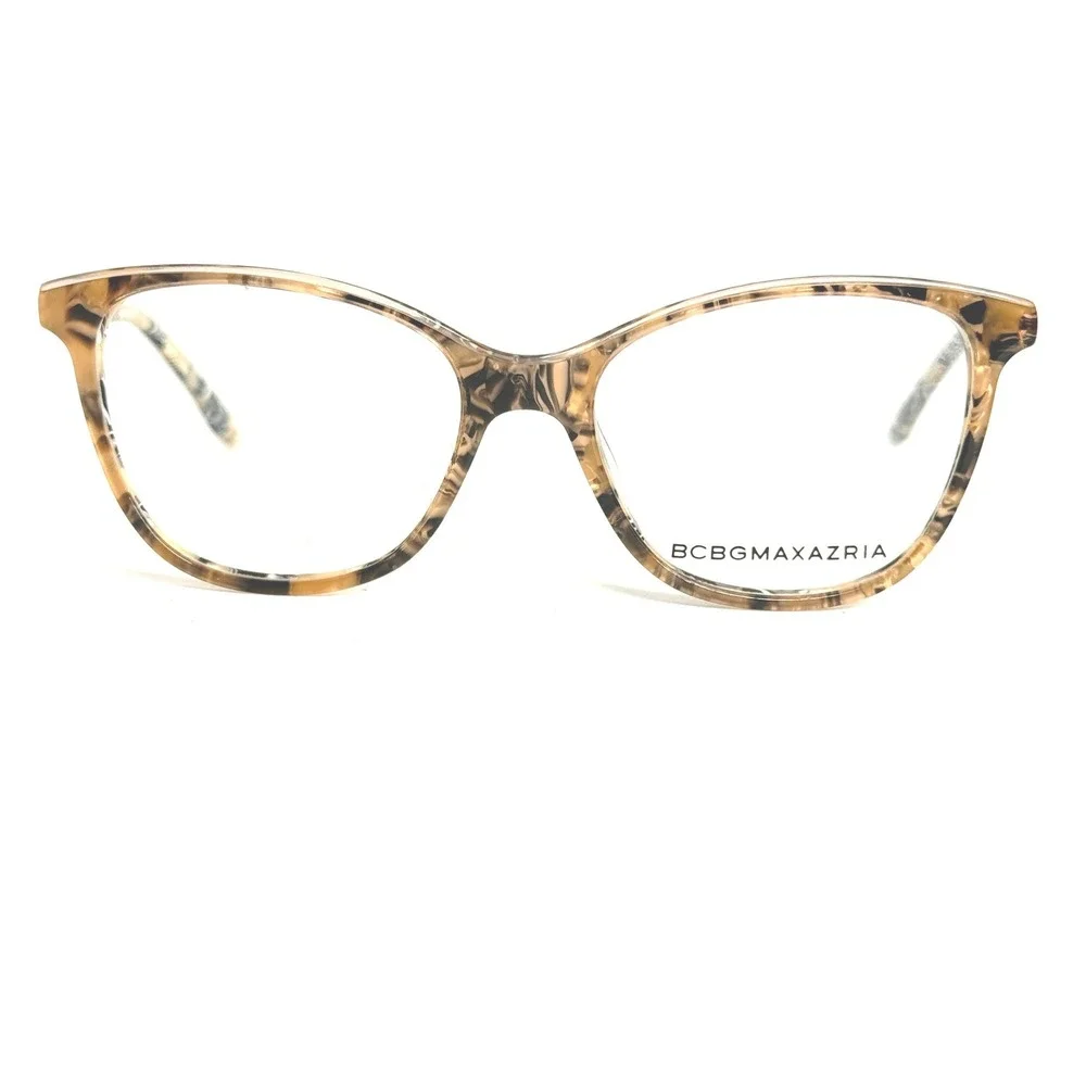 BCBGMAXAZRIA Darby Blush Multi Tortoise Cat Eye Eyeglasses Frames 50-16-135‎ CV